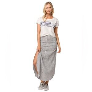 Roxy Women's Sunset Islands Yarn Dyed Skirt Size Large